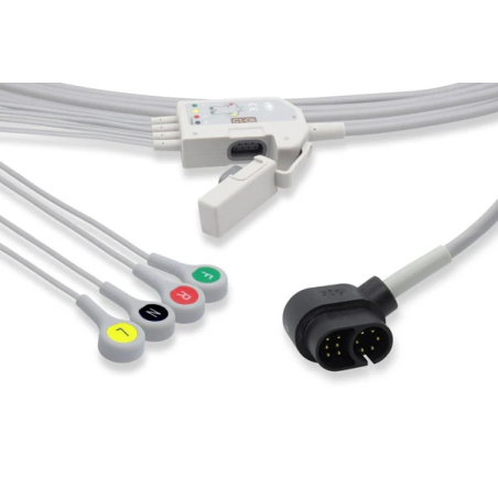 4-Way Snap One-Piece ECG Cables for XSeries (8300-0803-12)