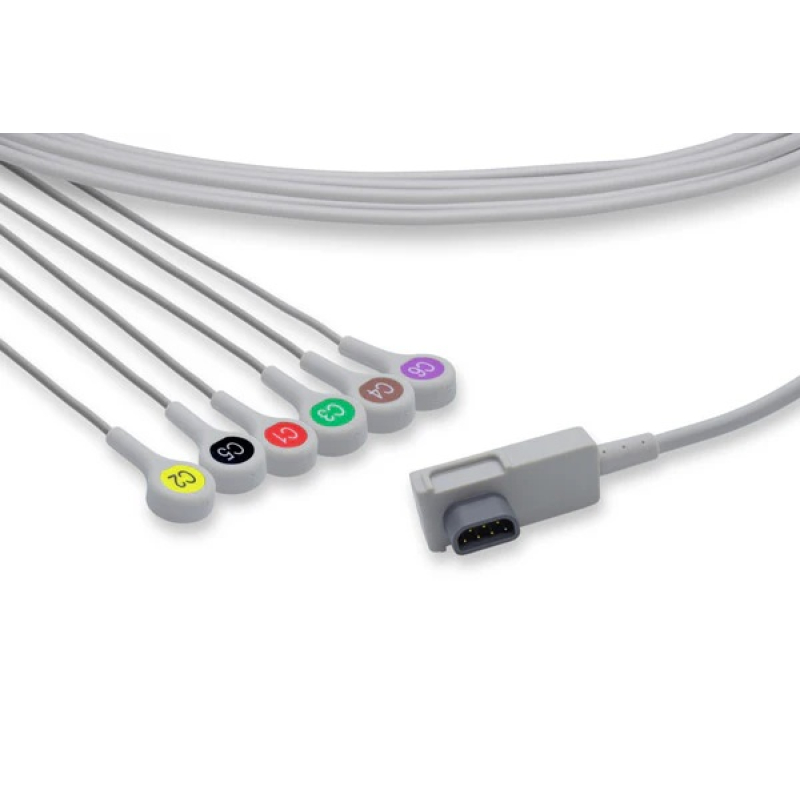 6 Strand Snap ECG Cable for X Series ZOLL (8300-0804-12)
