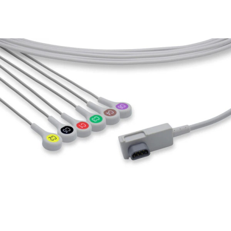 6 Strand Snap ECG Cable for X Series ZOLL (8300-0804-12)